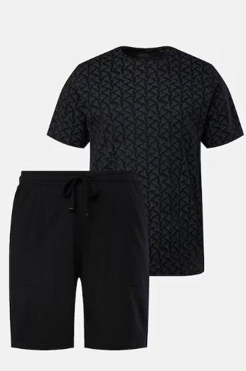 Moda za polnejše Pidžama s majicom na print kratkih rukava i  kratkih nogavica plus velikost, xxl, Ulla Popken in Johann Popken (JP1880)