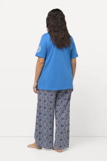 Moda za polnejše Pidžama kratkih rukava s printom plus velikost, xxl, Ulla Popken in Johann Popken (JP1880)