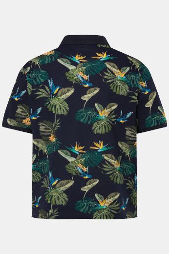 Moda za polnejše Majica Polo kratkih rukava s printom ptica i lišća plus velikost, xxl, Ulla Popken in Johann Popken (JP1880)