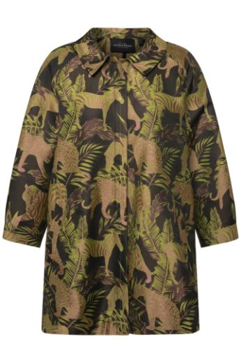Moda za polnejše Jakna lagana s tropskim motivom plus velikost, xxl, Ulla Popken in Johann Popken (JP1880)