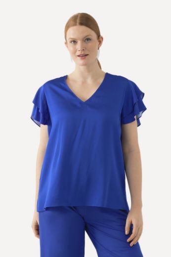 Moda za polnejše Bluza s dvoslojnim rukavima plus velikost, xxl, Ulla Popken in Johann Popken (JP1880)