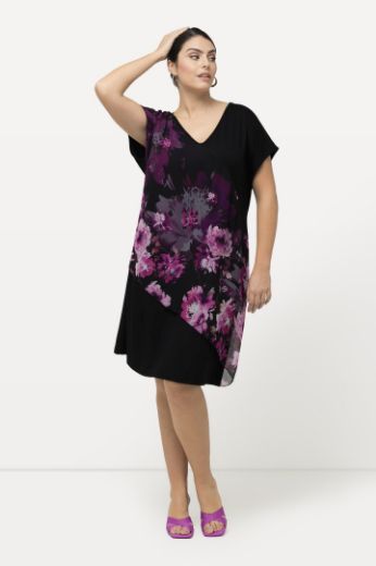 Moda za polnejše Haljina s cvjetnim printom plus velikost, xxl, Ulla Popken in Johann Popken (JP1880)