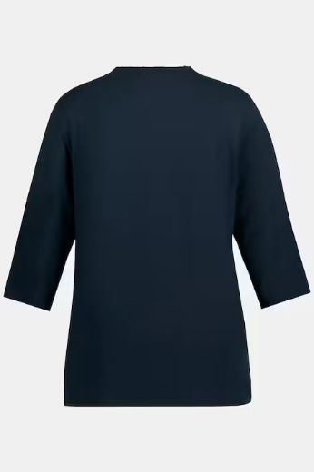 Moda za polnejše Majica V ovratnik s ukrasnim detaljima na ovratniku plus velikost, xxl, Ulla Popken in Johann Popken (JP1880)