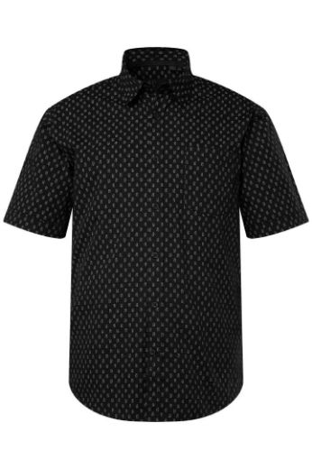 Moda za polnejše Košulja s minimalističkim printom kratkih rukava plus velikost, xxl, Ulla Popken in Johann Popken (JP1880)