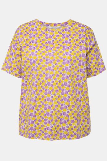 Moda za polnejše Majica kratkih rukava cvjetnog printa okruglog ovratnika plus velikost, xxl, Ulla Popken in Johann Popken (JP1880)