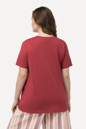 Moda za polnejše Majica V ovratnika kratkih rukava plus velikost, xxl, Ulla Popken in Johann Popken (JP1880)
