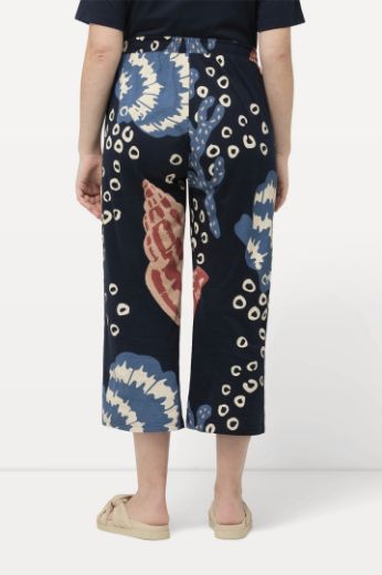 Moda za polnejše Hlače s printom širih nogavica plus velikost, xxl, Ulla Popken in Johann Popken (JP1880)