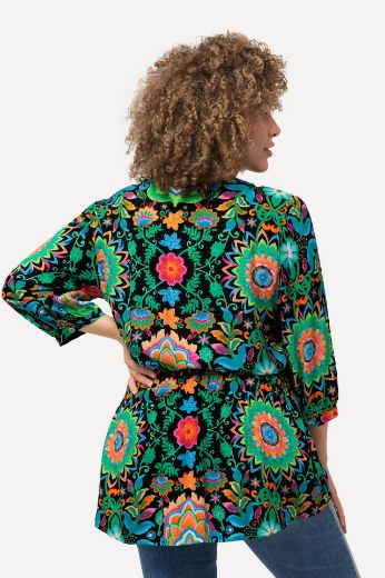 Moda za polnejše Bluza A kroja cvjetnog printa plus velikost, xxl, Ulla Popken in Johann Popken (JP1880)