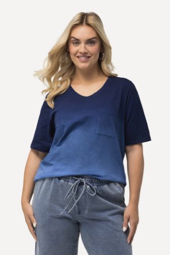 Moda za polnejše Majica kratkih rukava s džepom plus velikost, xxl, Ulla Popken in Johann Popken (JP1880)