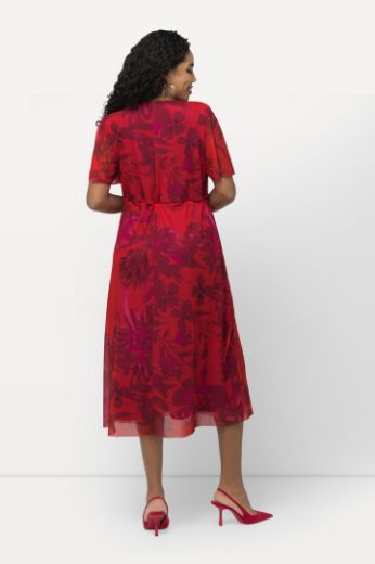 Moda za polnejše Haljina elegantna cvjetnog printa V izreza plus velikost, xxl, Ulla Popken in Johann Popken (JP1880)