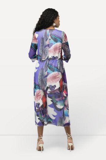 Moda za polnejše Haljina elegantna cvjetnog printa 3/4 rukavi plus velikost, xxl, Ulla Popken in Johann Popken (JP1880)