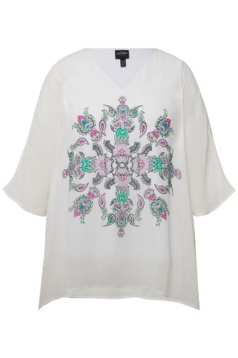 Moda za polnejše Bluza elegantna cvjetnog motiva plus velikost, xxl, Ulla Popken in Johann Popken (JP1880)