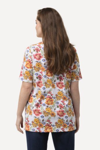 Moda za polnejše Majica kratkih rukava cvjetnog printa plus velikost, xxl, Ulla Popken in Johann Popken (JP1880)