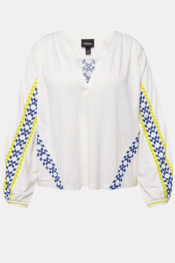 Moda za polnejše Bluza dugih rukava s ukrasnim vezom plus velikost, xxl, Ulla Popken in Johann Popken (JP1880)