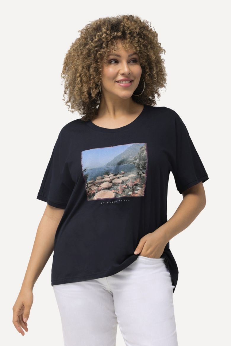 Moda za polnejše Majica kratkih rukava s motivom plaže plus velikost, xxl, Ulla Popken in Johann Popken (JP1880)
