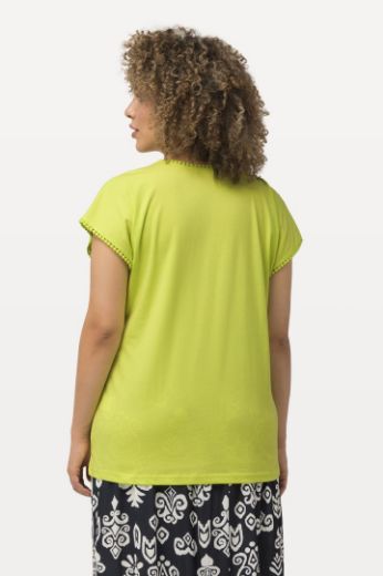 Moda za polnejše Majica kratkih rukava s dekorativnim obrubom plus velikost, xxl, Ulla Popken in Johann Popken (JP1880)