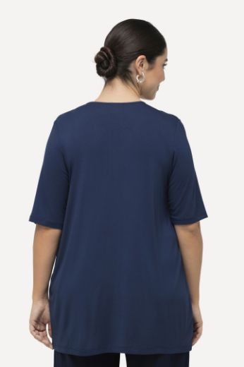 Moda za polnejše Majica kratkih rukava s ukrasnim dodatkom plus velikost, xxl, Ulla Popken in Johann Popken (JP1880)
