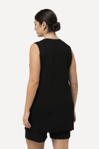 Moda za polnejše Majica bez rukava s dekorativnim dodatkom na ovratniku plus velikost, xxl, Ulla Popken in Johann Popken (JP1880)