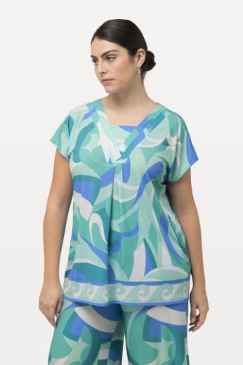 Moda za polnejše Majica spuštenih rukava s motivom valova plus velikost, xxl, Ulla Popken in Johann Popken (JP1880)
