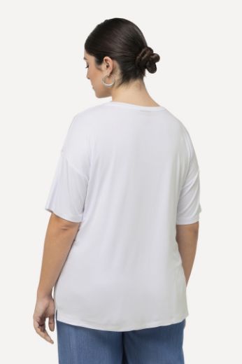Moda za polnejše Majica kratkih rukava s printom okruglog ovratnika plus velikost, xxl, Ulla Popken in Johann Popken (JP1880)