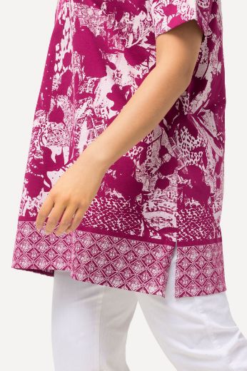 Moda za polnejše Majica kratkih rukava s trakicama na ovratniku plus velikost, xxl, Ulla Popken in Johann Popken (JP1880)