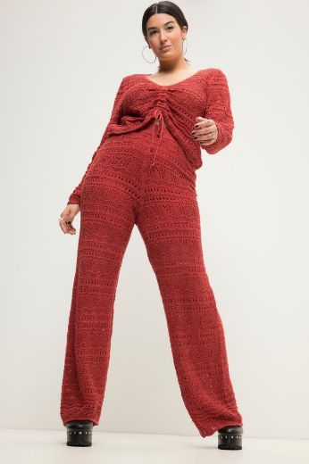 Moda za polnejše Hlače pletene plus velikost, xxl, Ulla Popken in Johann Popken (JP1880)