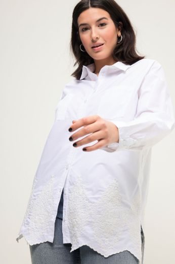 Moda za polnejše Košulja dugih rukava s ukrasnim vezom i džepovima plus velikost, xxl, Ulla Popken in Johann Popken (JP1880)