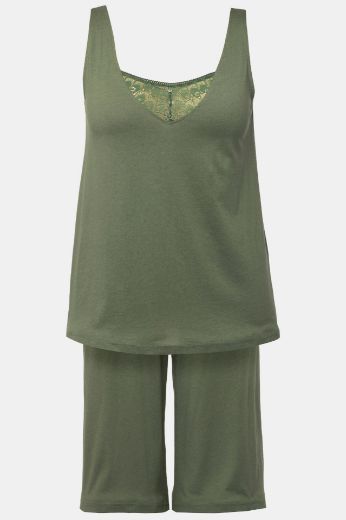 Moda za polnejše Pidžama s dodatkom ukrasne čipke plus velikost, xxl, Ulla Popken in Johann Popken (JP1880)