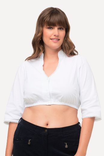 Moda za polnejše Bluza s 3/4 rukavima kratki model plus velikost, xxl, Ulla Popken in Johann Popken (JP1880)