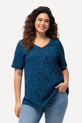 Moda za polnejše Majica kratkih rukava A kroja V izreza plus velikost, xxl, Ulla Popken in Johann Popken (JP1880)