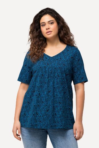 Moda za polnejše Majica kratkih rukava A kroja V izreza plus velikost, xxl, Ulla Popken in Johann Popken (JP1880)
