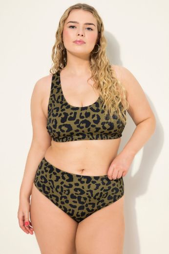 Moda za polnejše Kupaći kostim dvodijelni s leopard uzorkom plus velikost, xxl, Ulla Popken in Johann Popken (JP1880)