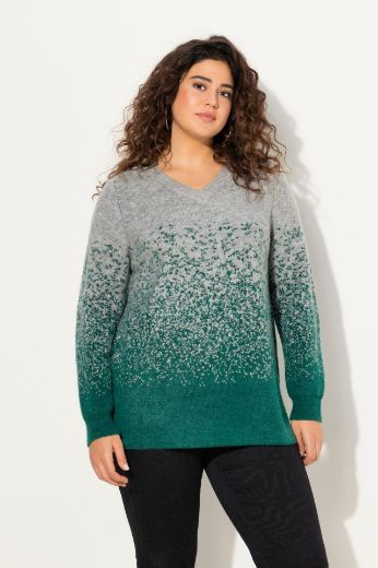 Moda za polnejše Pulover V izreza plus velikost, xxl, Ulla Popken in Johann Popken (JP1880)