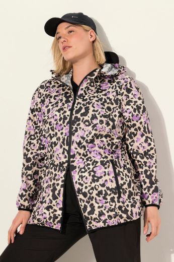 Moda za polnejše Jakna lagana za kišu s leopard printom plus velikost, xxl, Ulla Popken in Johann Popken (JP1880)