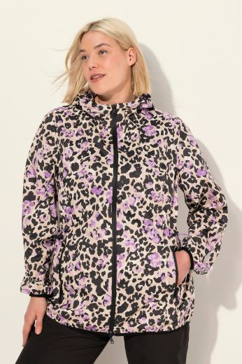 Moda za polnejše Jakna lagana za kišu s leopard printom plus velikost, xxl, Ulla Popken in Johann Popken (JP1880)