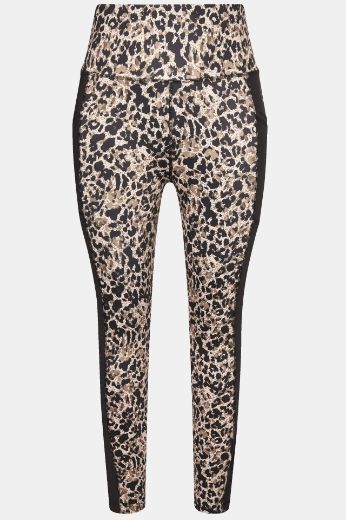 Moda za polnejše Tajice s leopard printom plus velikost, xxl, Ulla Popken in Johann Popken (JP1880)