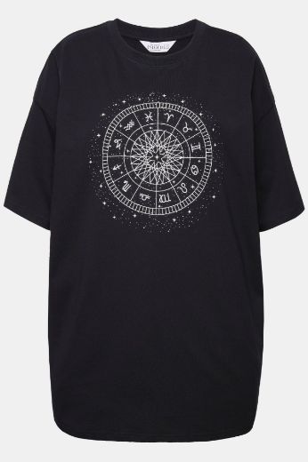 Moda za polnejše Majica šireg kroja s astrološkim printom plus velikost, xxl, Ulla Popken in Johann Popken (JP1880)