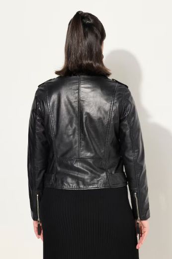 Moda za polnejše Jakna kožna kraći model plus velikost, xxl, Ulla Popken in Johann Popken (JP1880)