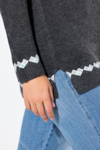 Moda za polnejše Pulover dugih rukava plus velikost, xxl, Ulla Popken in Johann Popken (JP1880)