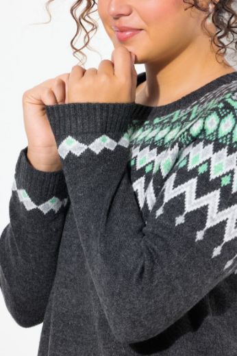 Moda za polnejše Pulover dugih rukava plus velikost, xxl, Ulla Popken in Johann Popken (JP1880)