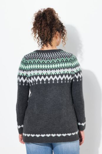 Moda za polnejše Pulover dugih rukava plus velikost, xxl, Ulla Popken in Johann Popken (JP1880)