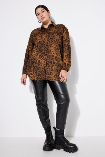 Moda za polnejše Košulja dugih rukava s leopard uzorkom plus velikost, xxl, Ulla Popken in Johann Popken (JP1880)