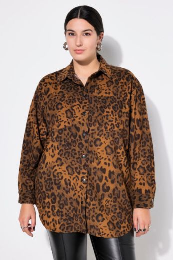 Moda za polnejše Košulja dugih rukava s leopard uzorkom plus velikost, xxl, Ulla Popken in Johann Popken (JP1880)