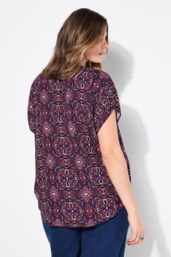 Moda za polnejše Bluza s mandala printom plus velikost, xxl, Ulla Popken in Johann Popken (JP1880)