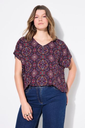 Moda za polnejše Bluza s mandala printom plus velikost, xxl, Ulla Popken in Johann Popken (JP1880)