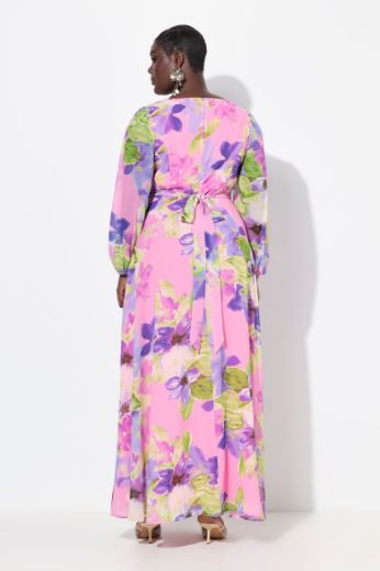 Moda za polnejše Haljina maxi dugih rukava V ovratnika plus velikost, xxl, Ulla Popken in Johann Popken (JP1880)
