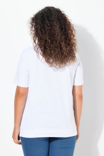 Moda za polnejše Majica kratkih rukava V ovratnika plus velikost, xxl, Ulla Popken in Johann Popken (JP1880)