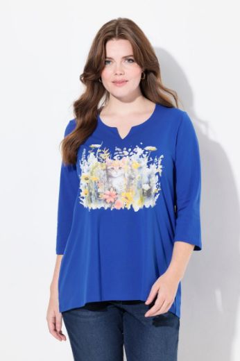 Moda za polnejše Majica 3/4 rukava A kroja plus velikost, xxl, Ulla Popken in Johann Popken (JP1880)