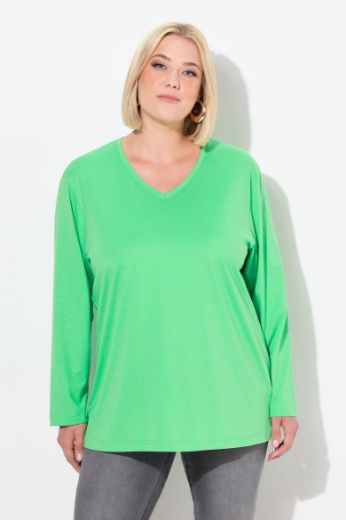 Moda za polnejše Majica Basic dugi rukavi plus velikost, xxl, Ulla Popken in Johann Popken (JP1880)