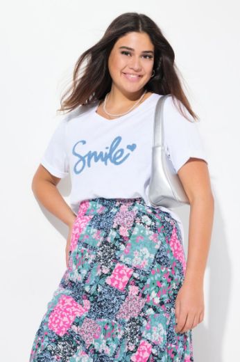Moda za polnejše Majica kratkih rukava V ovratnika plus velikost, xxl, Ulla Popken in Johann Popken (JP1880)